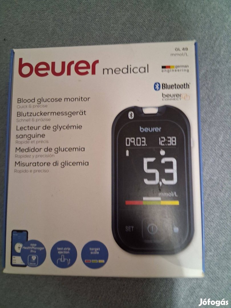 Beure gl 49 bluetooth vércukormérő