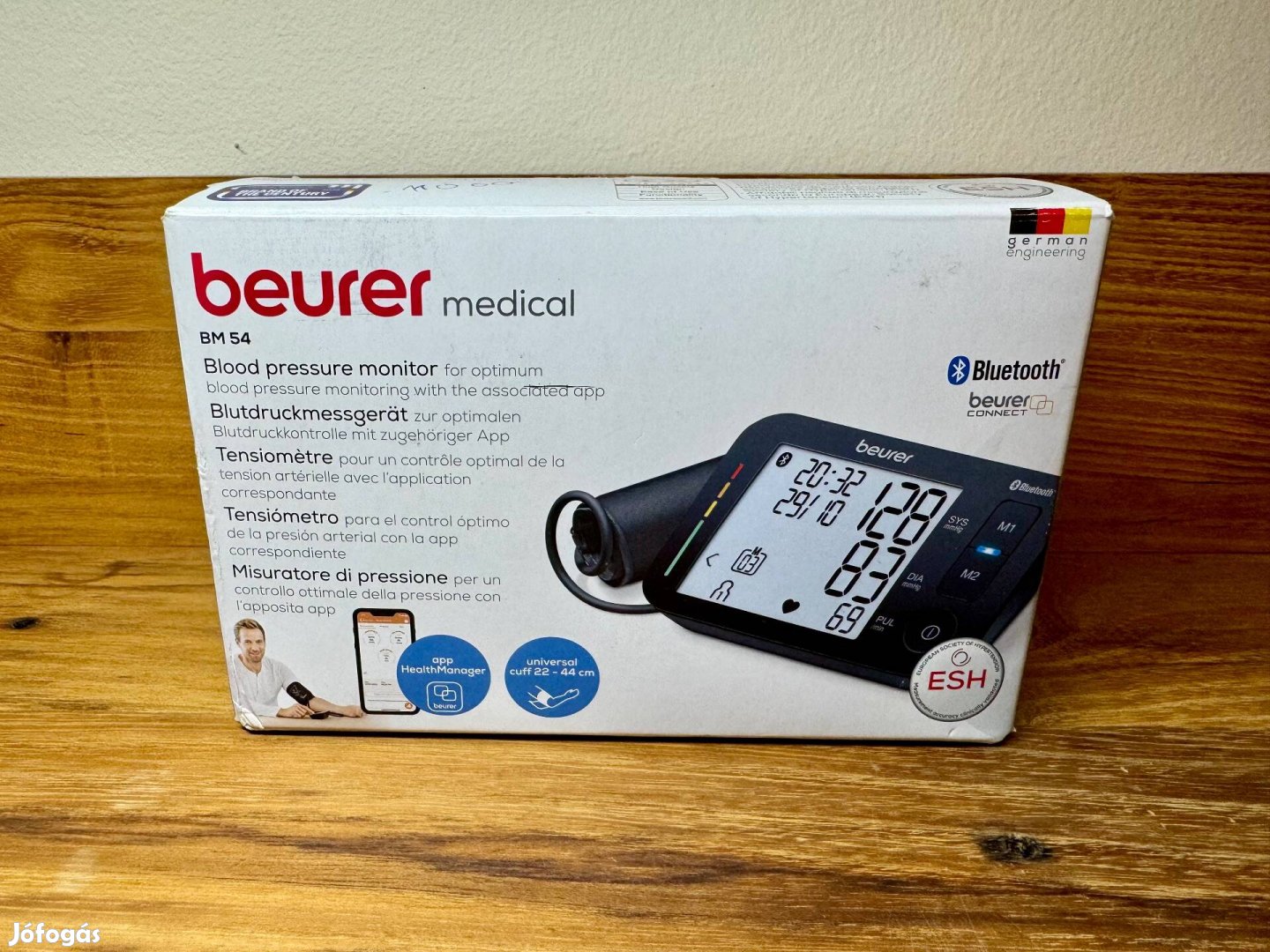 Beurer BM 54 Bluetooth Felkaros vérnyomásmérő