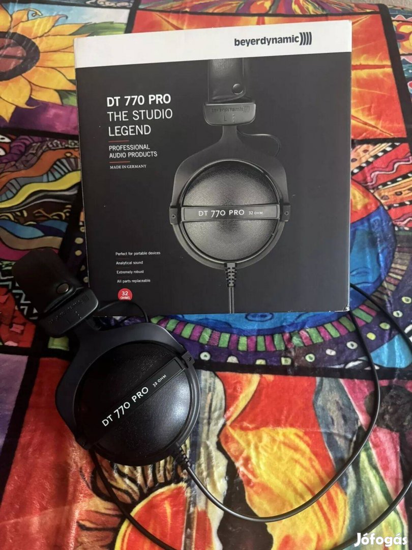 Beyerdynamic DT 770 Pro 32 ohm stúdió hifi fejhallgató