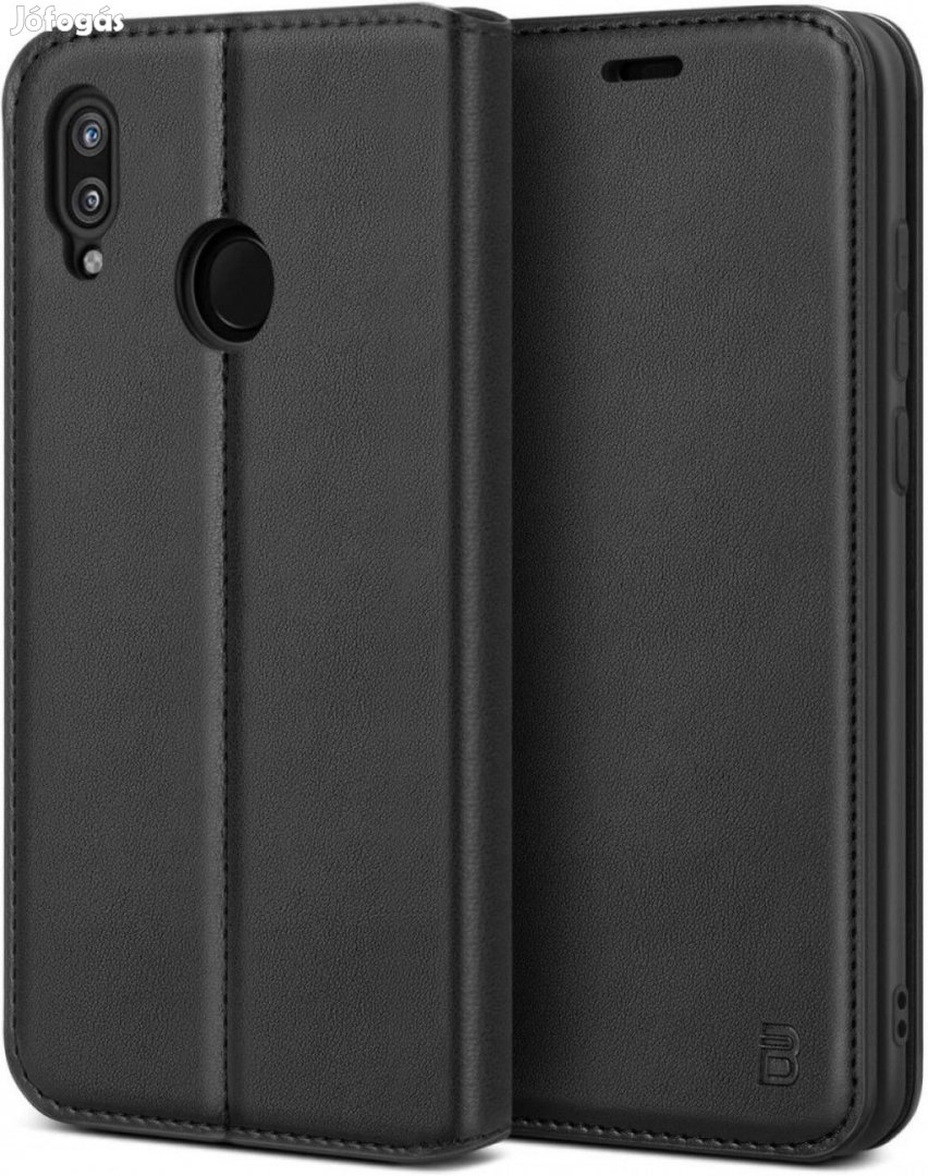 Bez Huawei P20 Lite Flip Cover Telefontok Kártyatartóval és Állvánnya