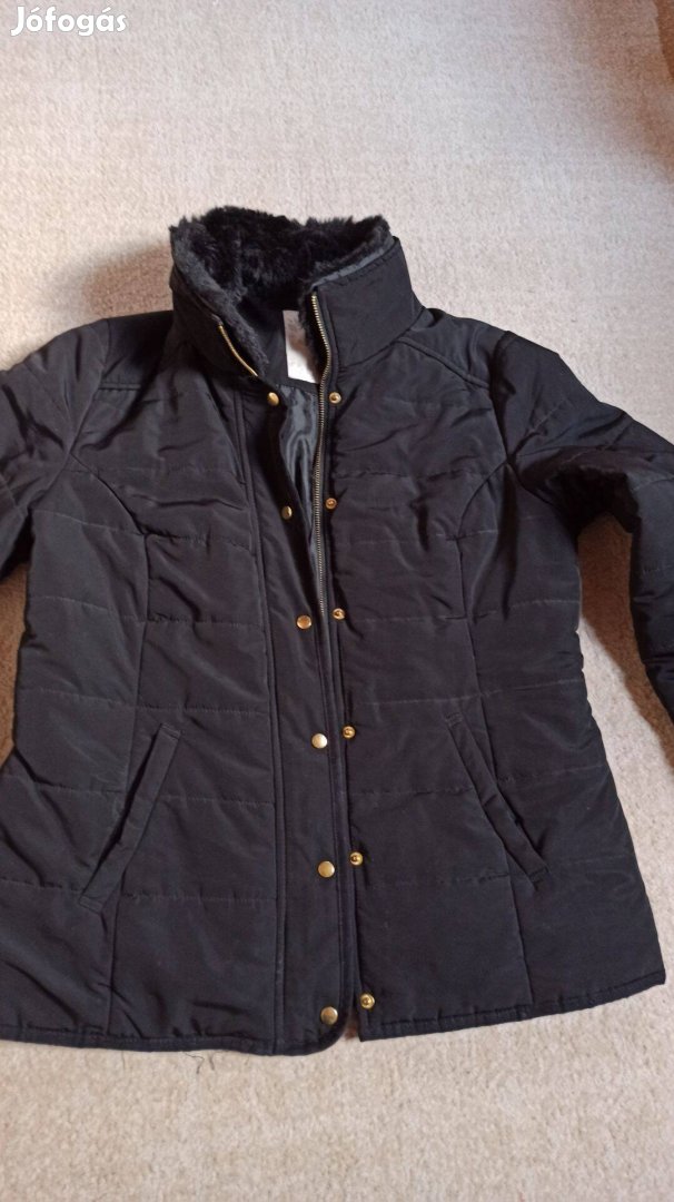 Bhs Authentic fekete kabát / 10-es