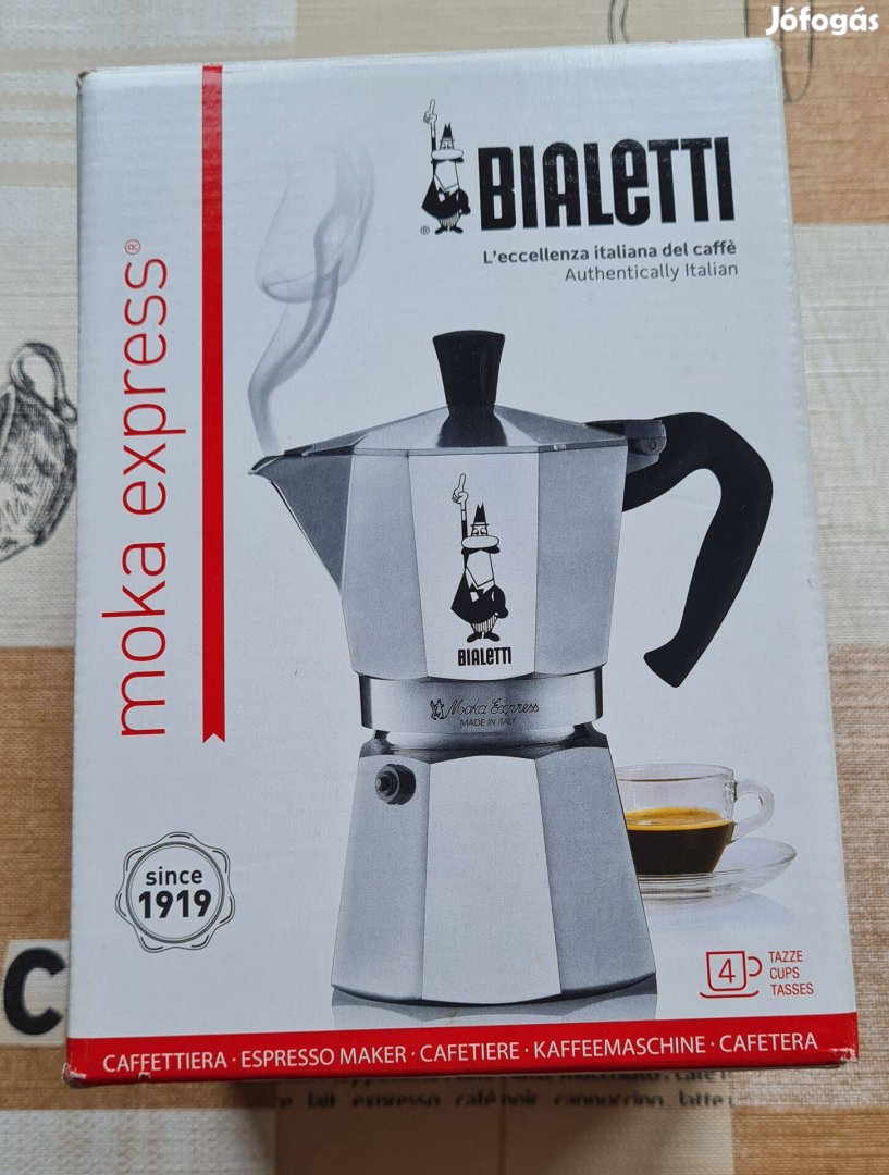 Bialetti Moka Express 4 személyes kotyogós kávéfőző