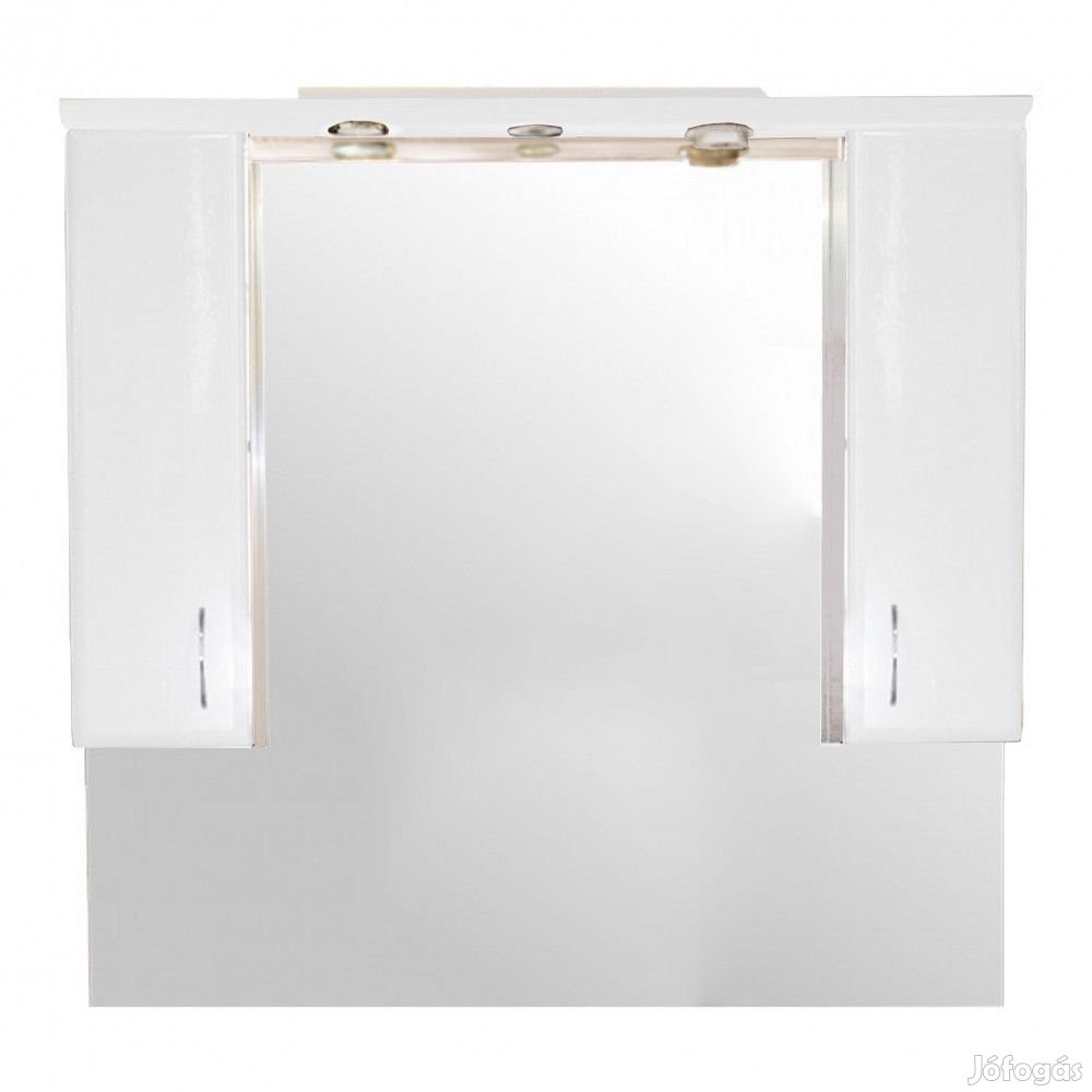 Bianca Plus 105 fürdőszoba bútor felsőszekrény, magasfényű fehér szín