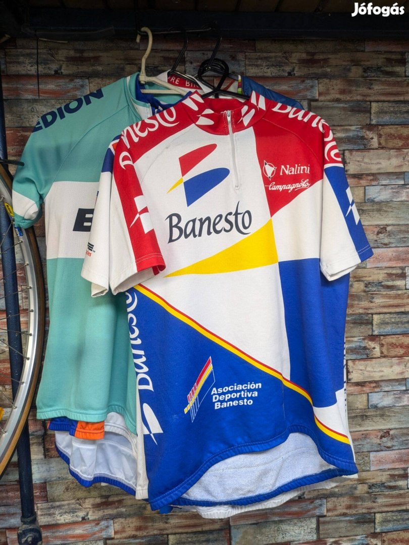 Bianchi, Pinarello, Banesto, Nalini kerékpáros mezek, mellény, nadrág!