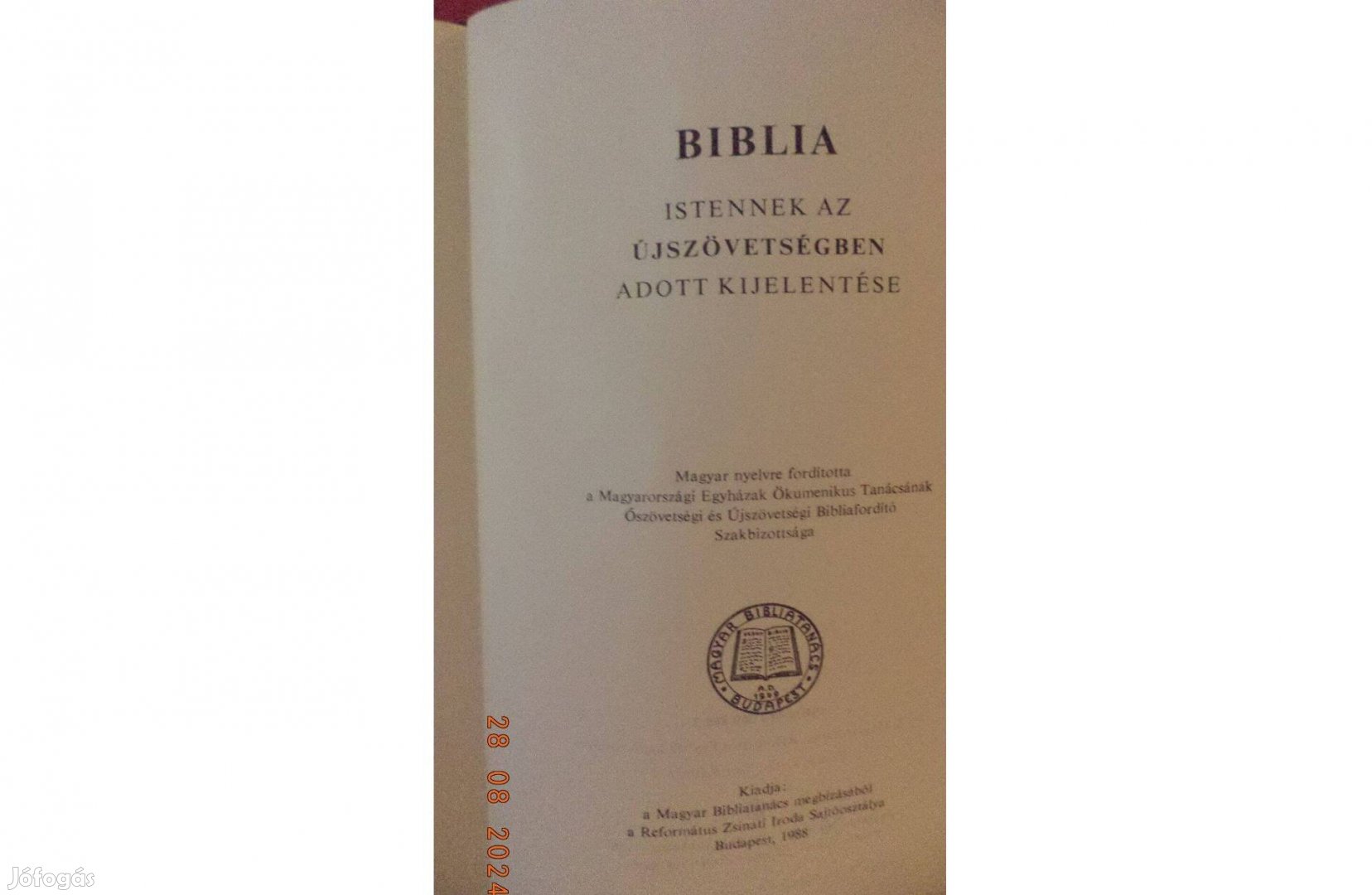 Biblia Istennek Újszövetségében