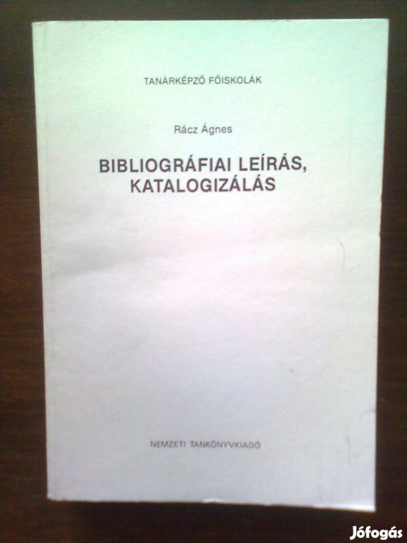 Bibliográfiai leírás, katalogizálás