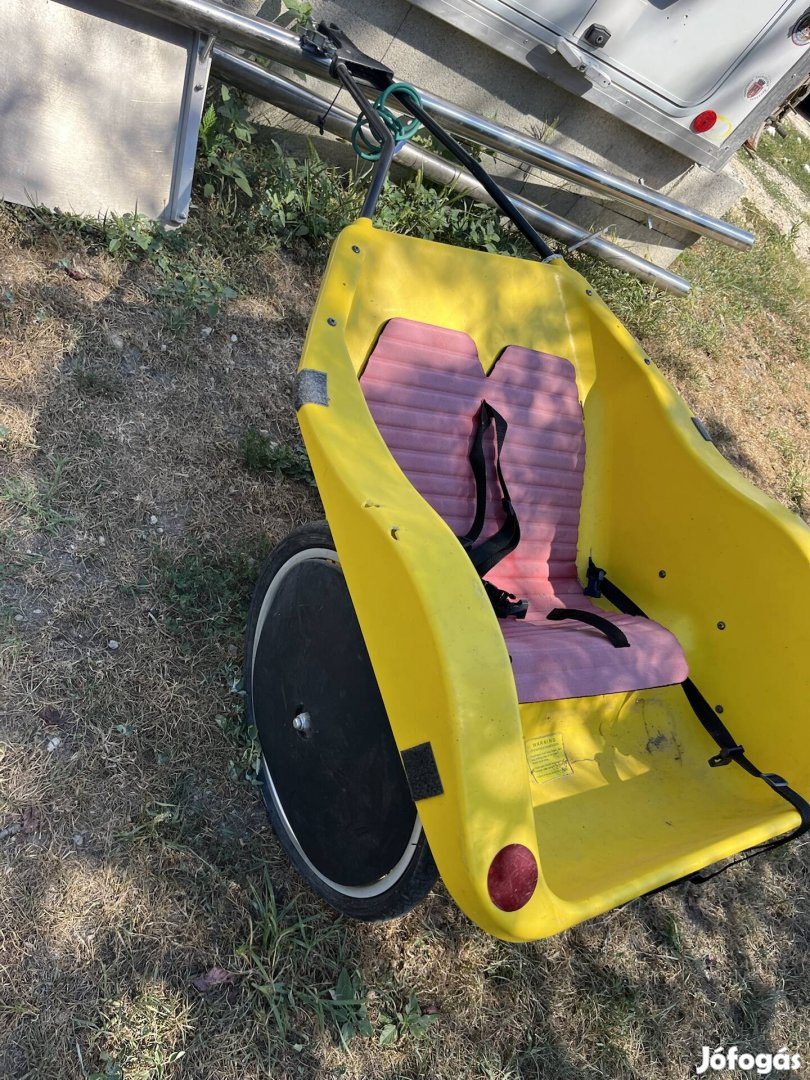 Bicikli kerékpár utánfutó szállító kisállat gyerek