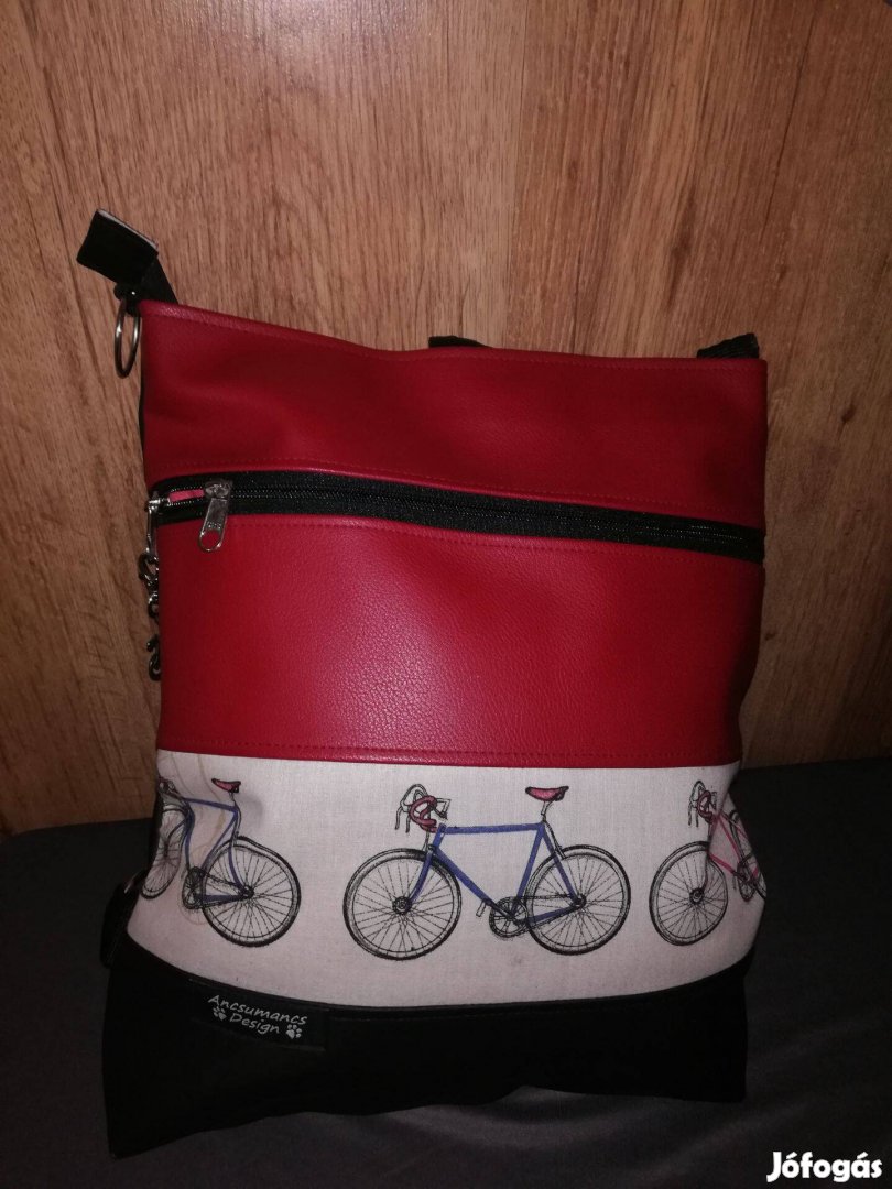Bicikli mintájú 2 in 1 női táska