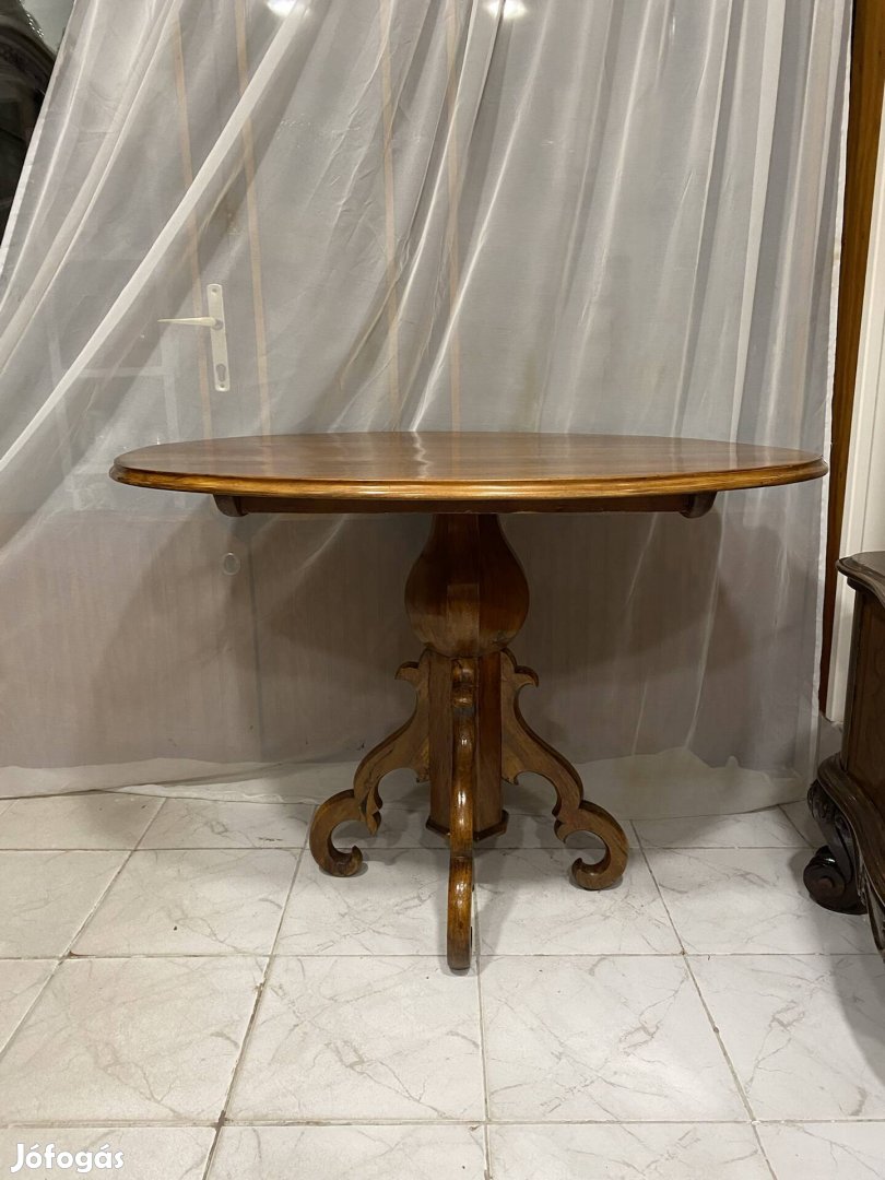 Biedermeier ovális szalonasztal