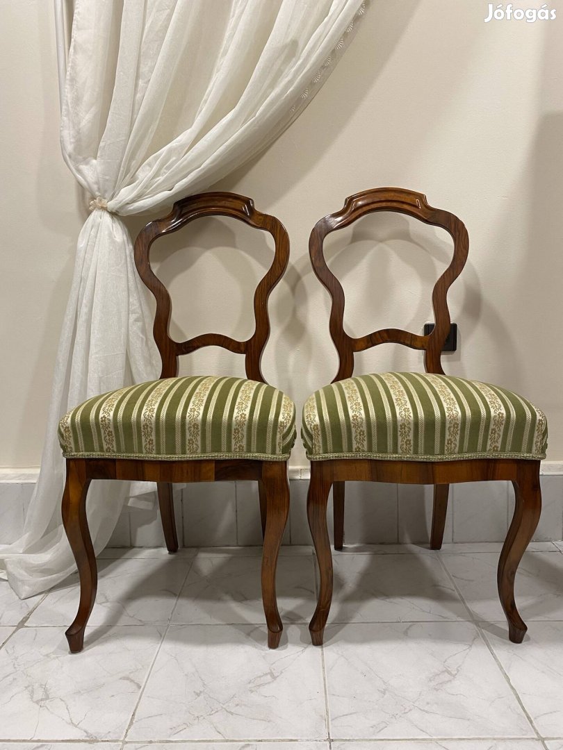 Biedermeier támlás szék 2 db