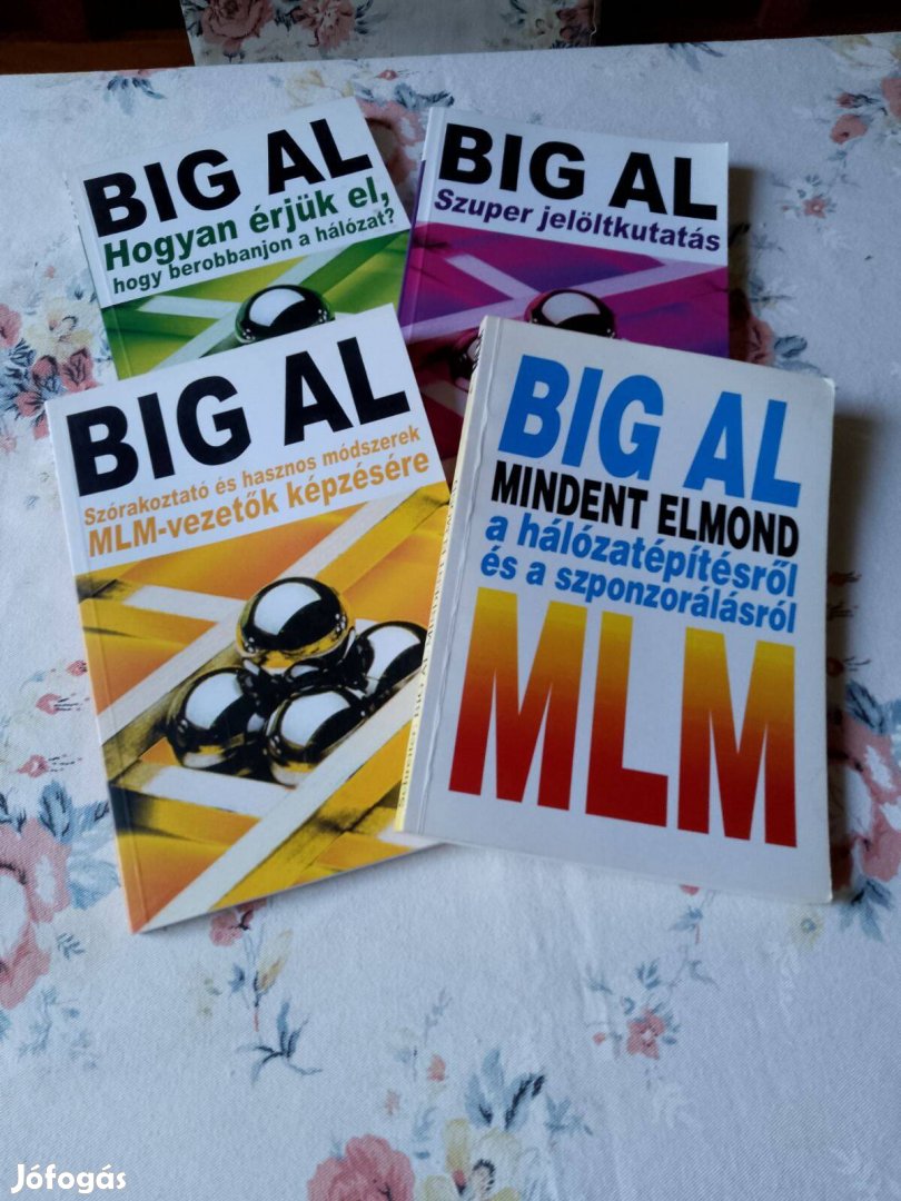 Big Al 4db MLM könyvek / könyv / Szerző Tom Schreiter