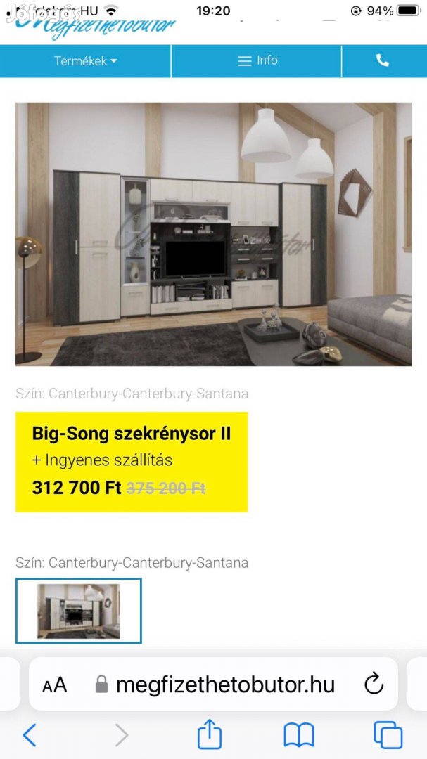 Big-Song szekrénysor