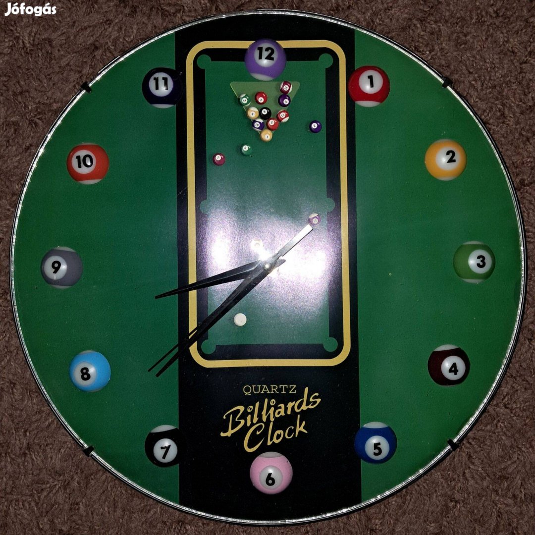 Biliárdos óra biliárdos falióra 1.