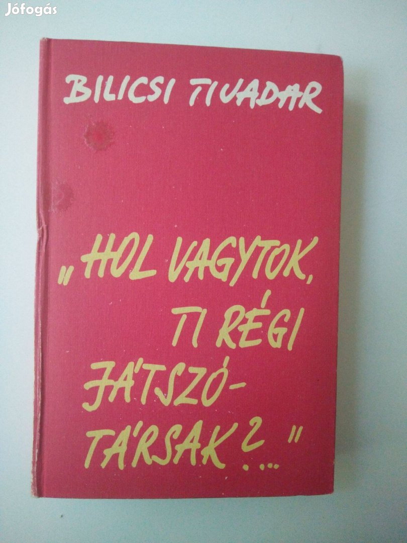 Bilicsi Tivadar - "Hol vagytok, ti régi játszótársak?."