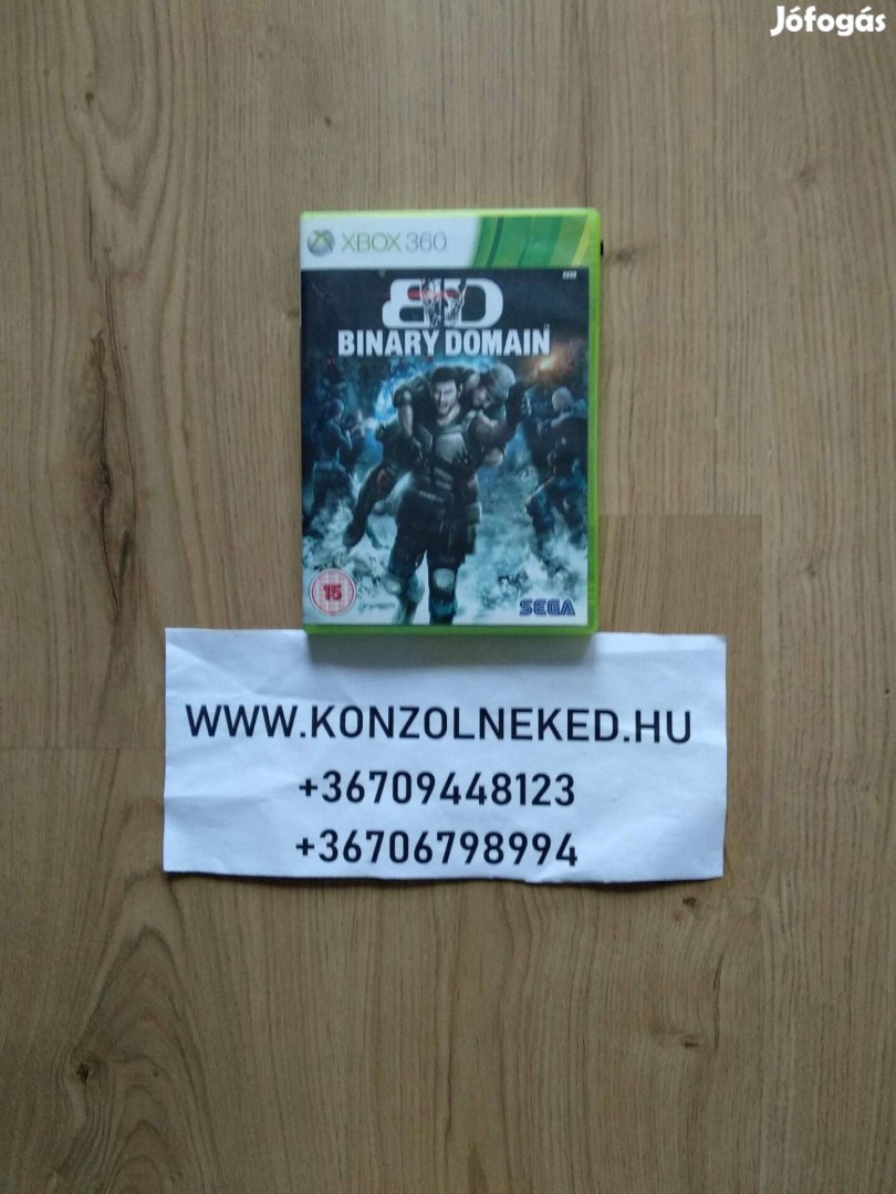 Binary Domain Xbox One Kompatibilis Xbox 360 játék