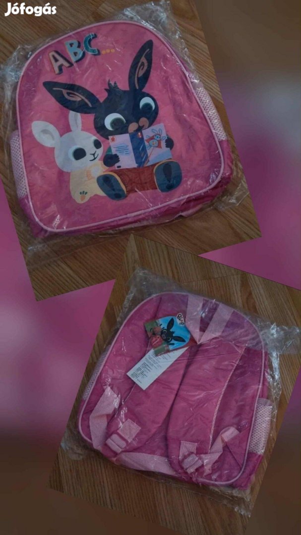 Bing nyuszi mintás kislány ovis méretű hátizsák