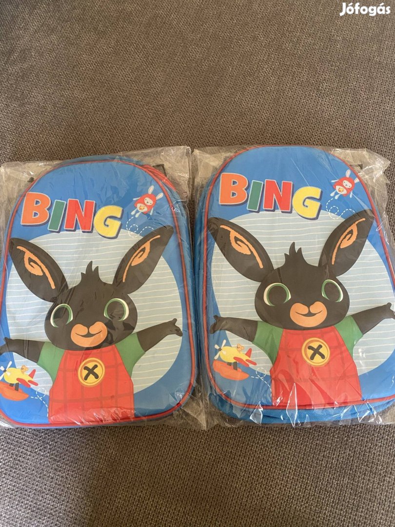 Bing nyuszi új 3D ovis hátizsák, táska 