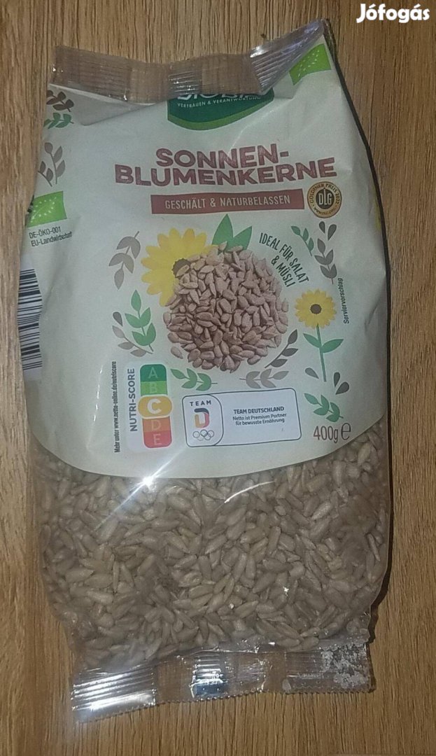 Bio napraforgó mag, 400 g