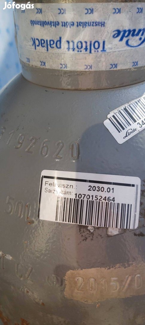 Biogon ipari CO gázpalack