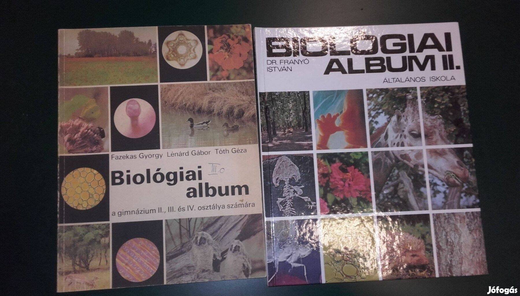 Biológiai album, biológia könyv, középiskola és általános