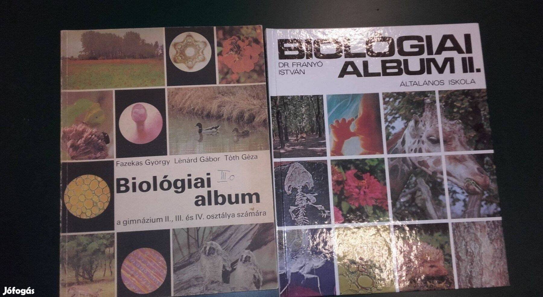 Biológiai album, biológia könyv, középiskola és általános iskola