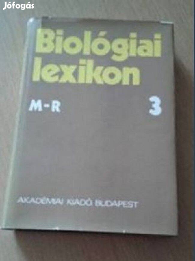 Biológiai lexikon, Akadémiai Kiadó, kitűnő állapot 1-4 kötet egyben