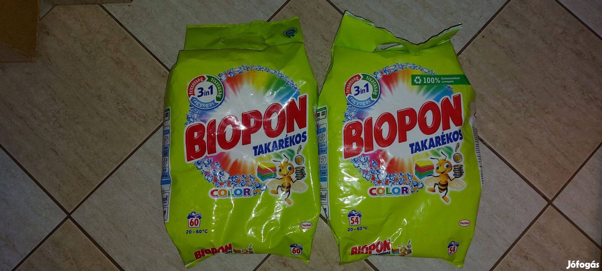 Biopon szines mosópor 2 csomag (7,7kg)