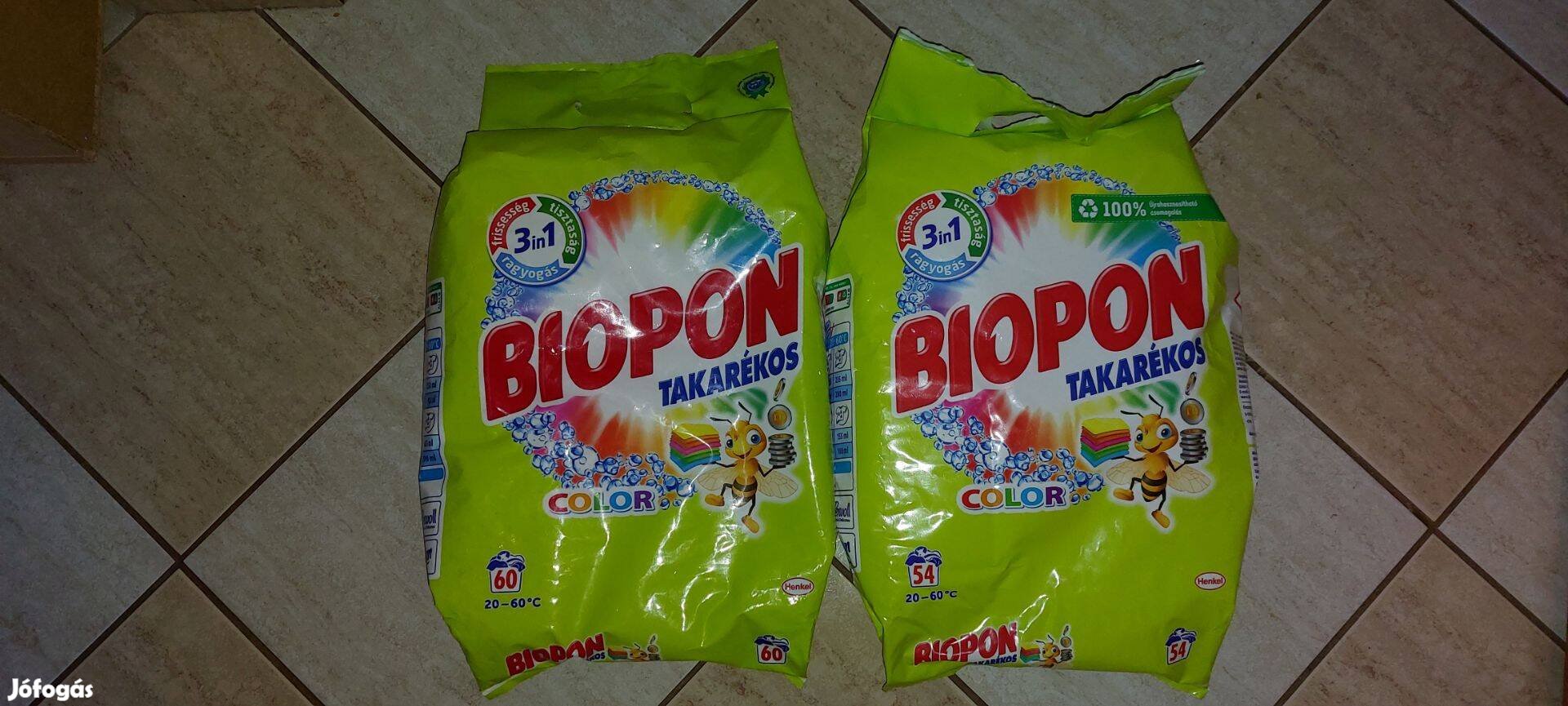 Biopon szines mosópor 2 csomag (7,7kg)