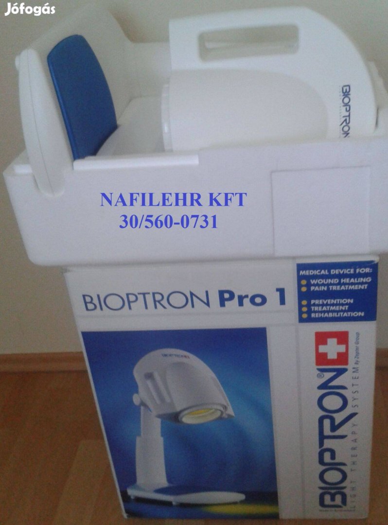 Bioptron Pro1 lámpa 5 év garancia, számla, színek, állvány, Fullerén