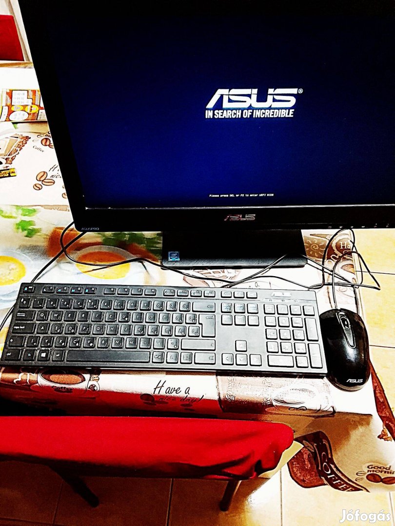 Bioshibás Asuspro AIO PC,egér,billentyűzet,hálózati adapter