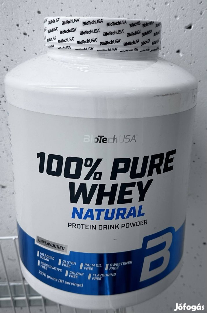 Biotechusa 100% Pure Whey Natural, bontatlan csomagolás