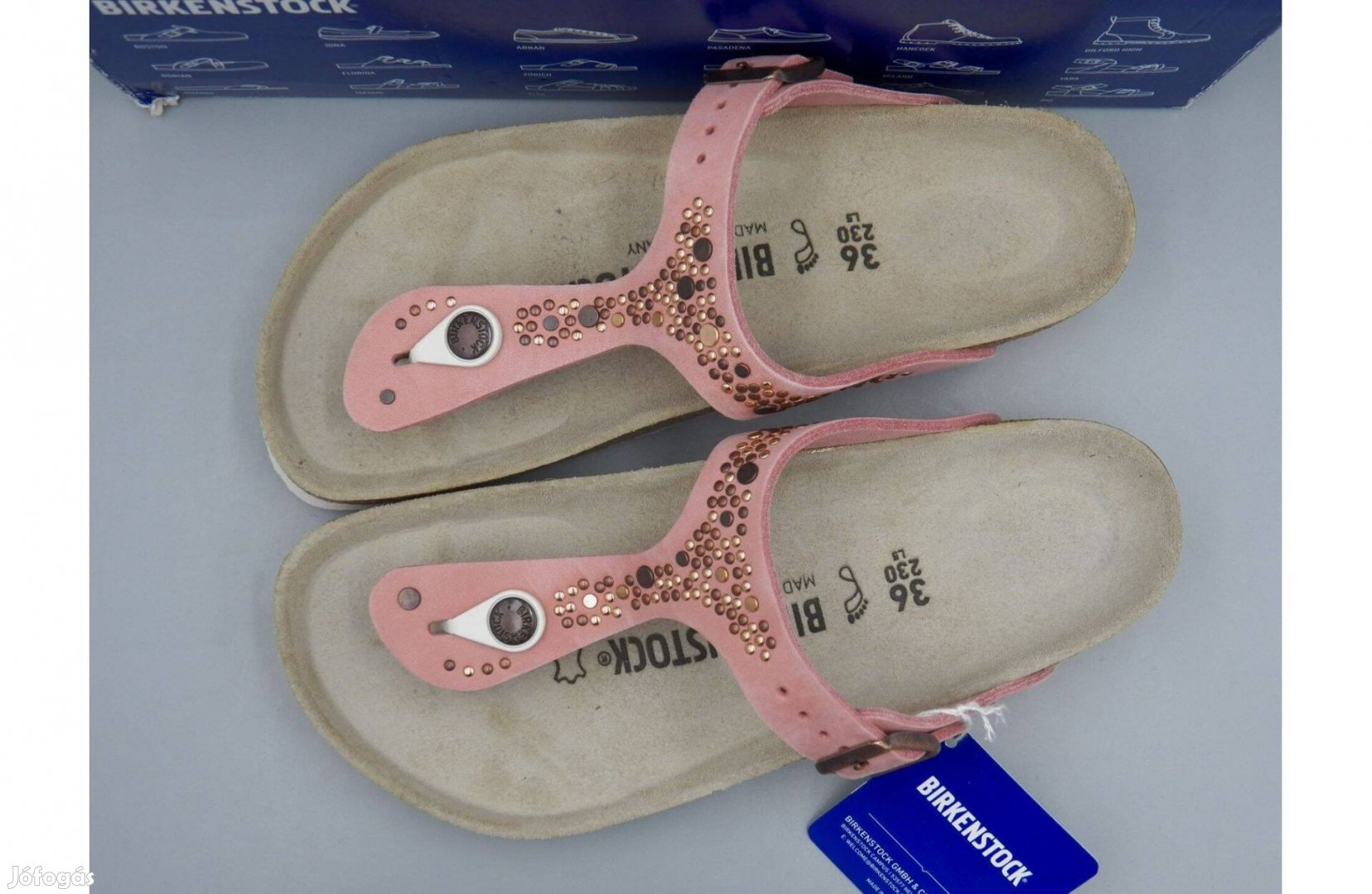Birkenstock Gizeh teljes bőr papucs, 36 -os Szélesebb típusú