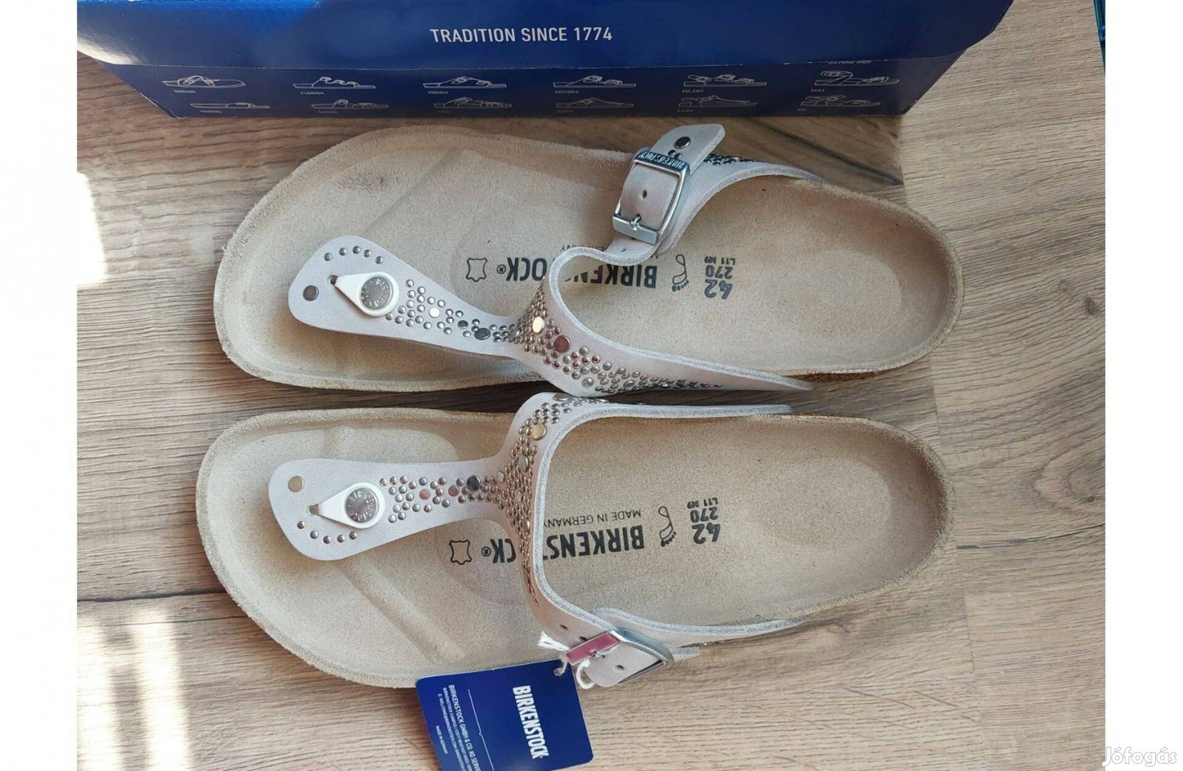 Birkenstock Gizeh teljes bőr papucs, 42 -es Széles