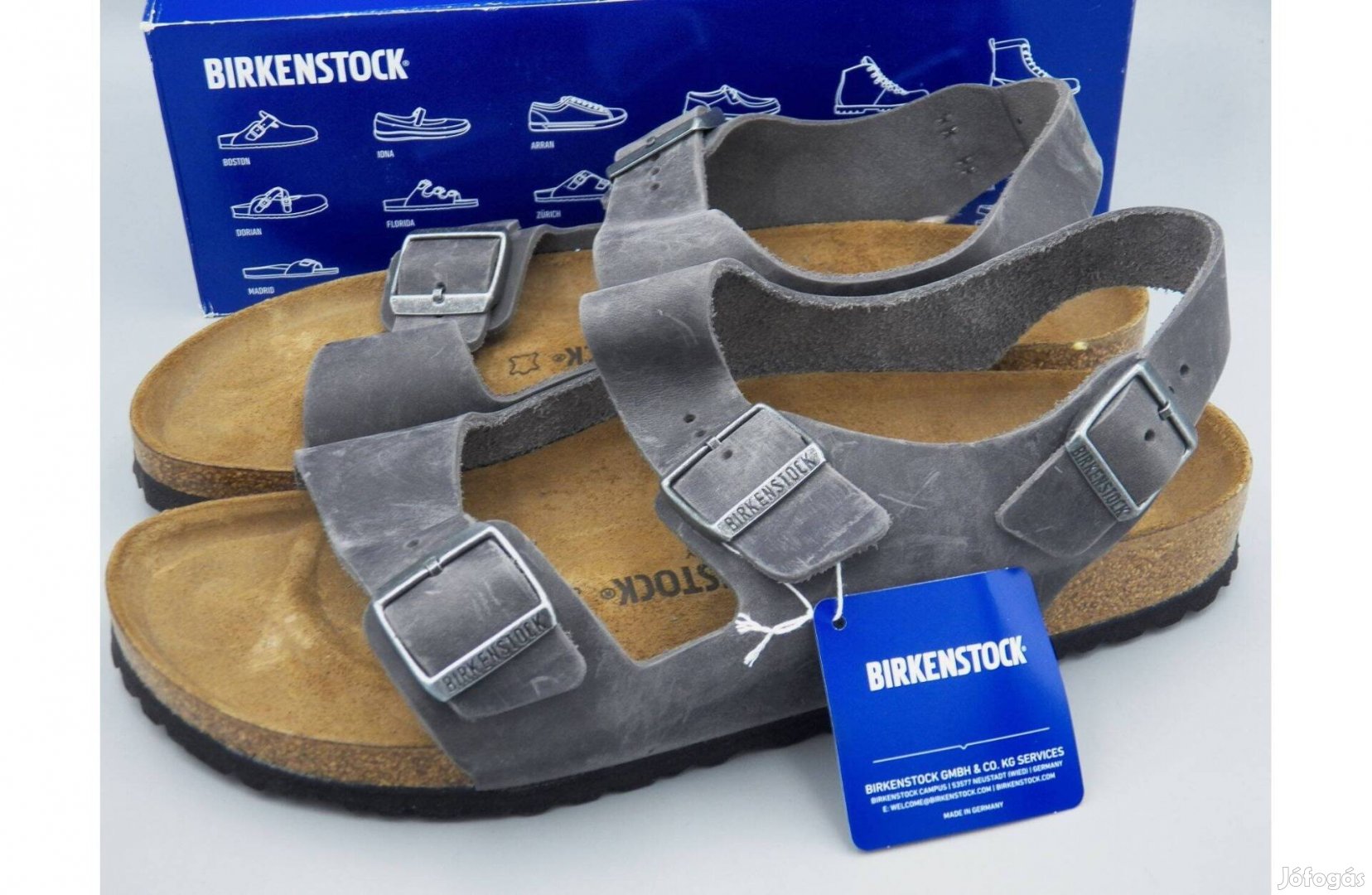 Birkenstock Milano teljes bőr szandál, 45 -ös Keskenyebb
