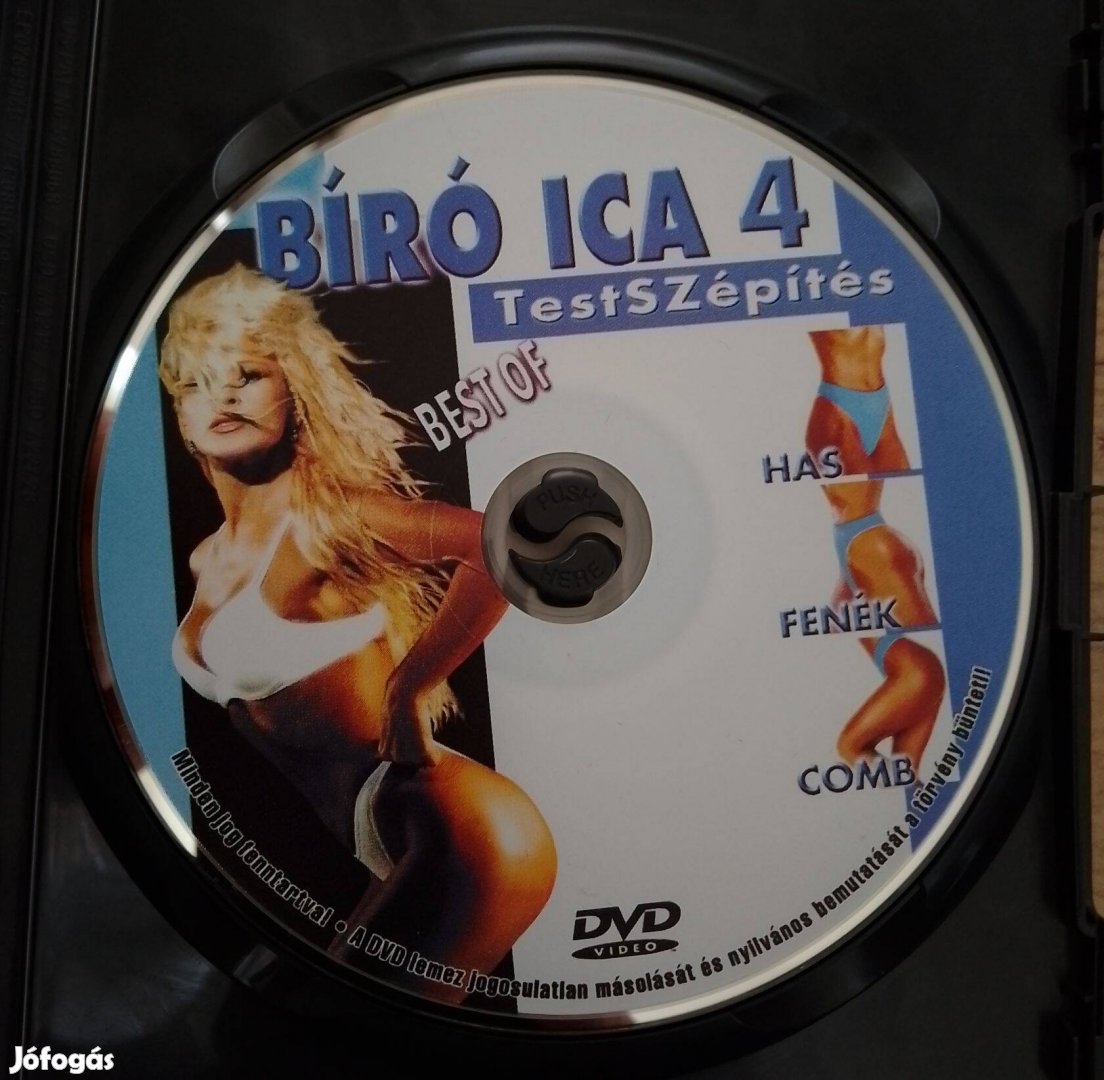 Bíró Ica 4 Testszépítés DVD lemez Best of has, fenék, comb