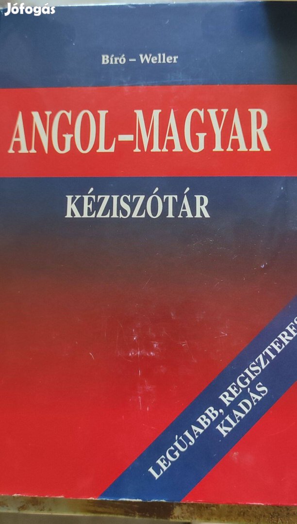 Bíró-Weller: Angol-magyar-Magyar-angol kéziszótár 1.200.-Ft-ért