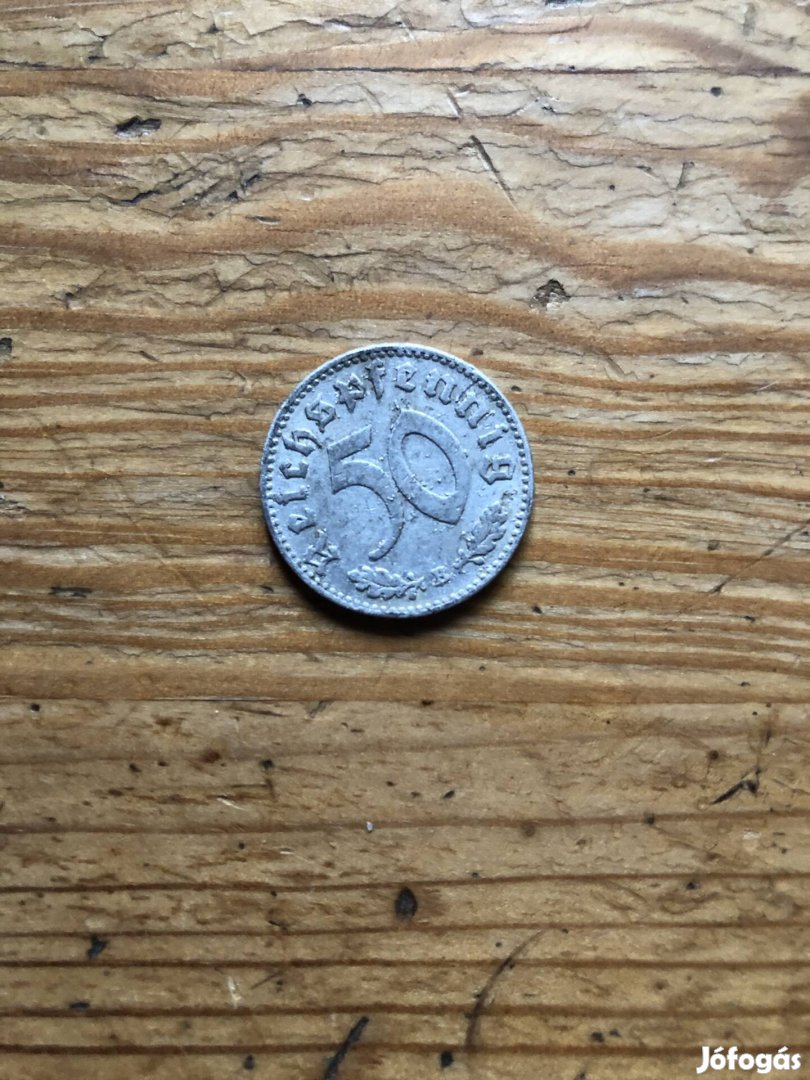 Birodalmi fémpénz 50 Pfennig 1943-as 4500 Ft 