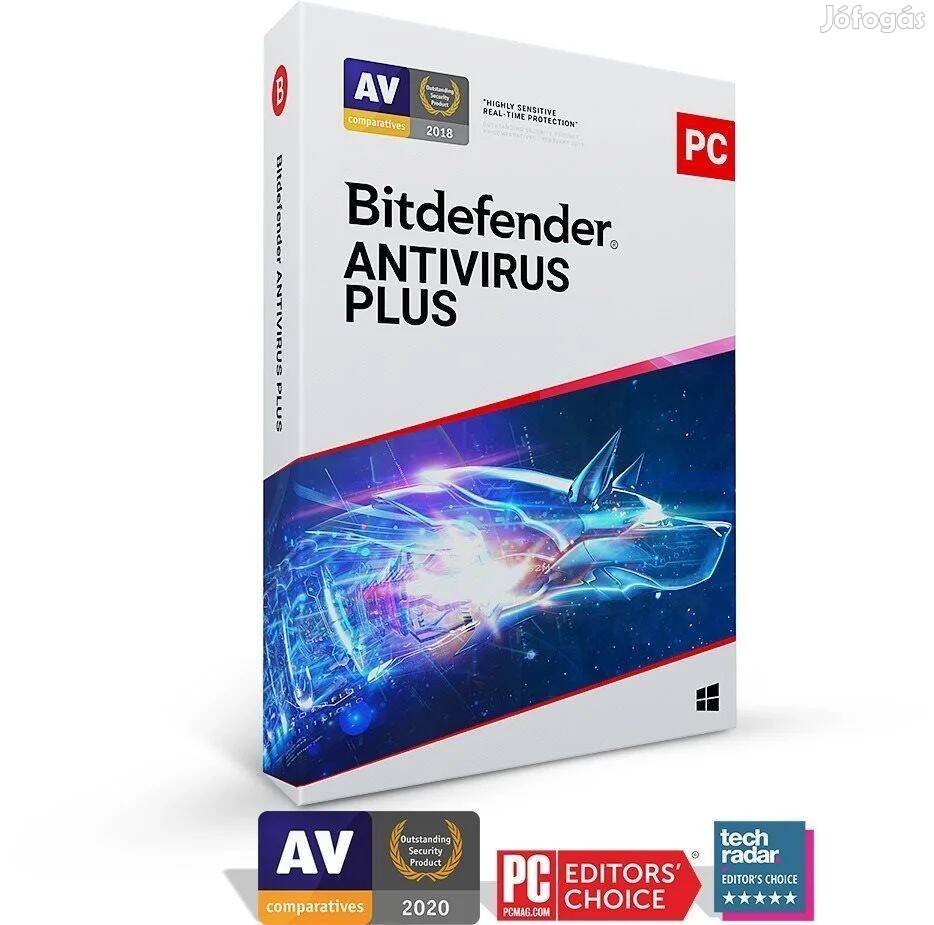 Bitdefender Antivirus Plus (1 eszköz/1 év) Licensz 2db