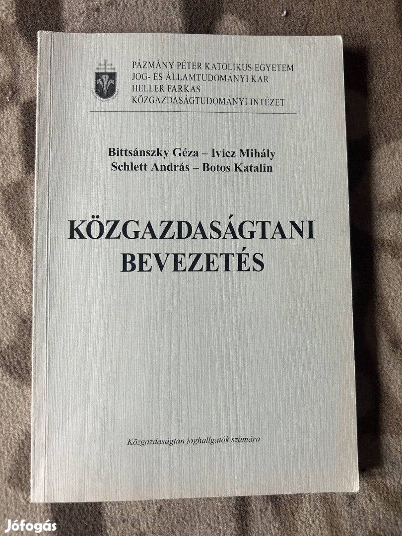 Bittsánszky Géza  |  Ivicz Mihály  Közgazdaságtani bevezetés