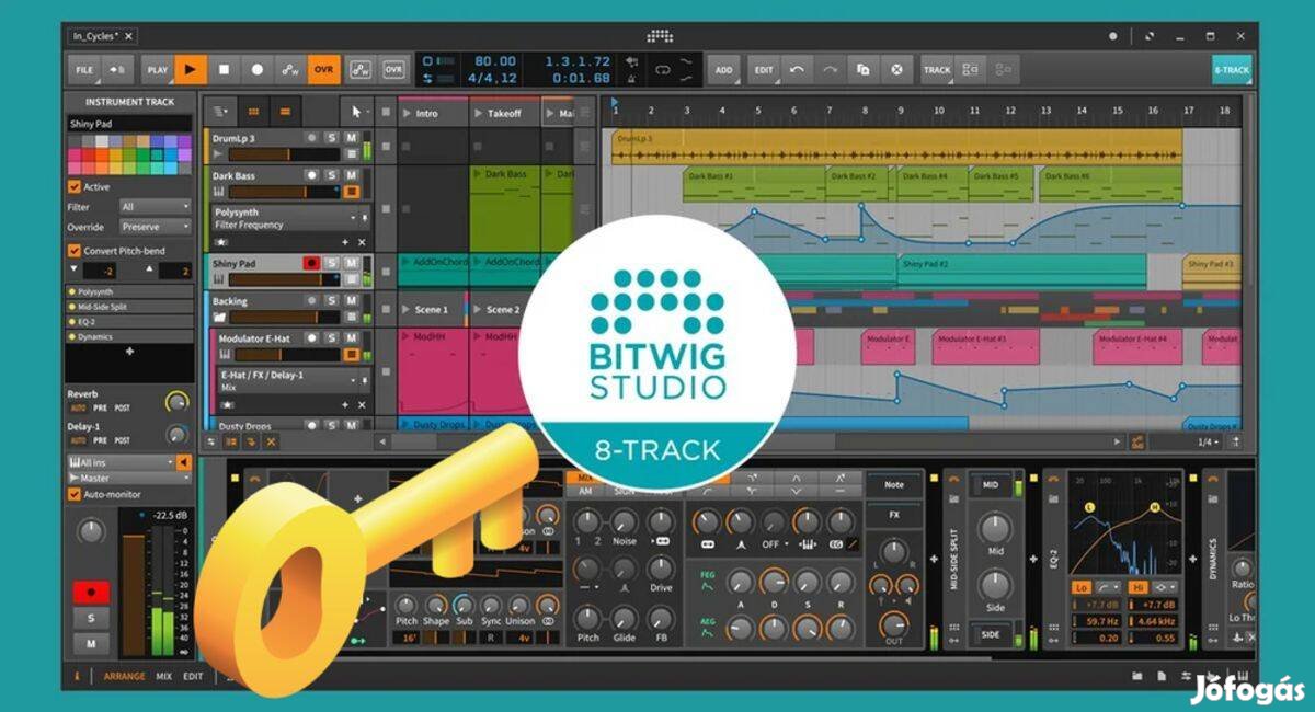 Bitwig Studio 5.2 8-track licenc