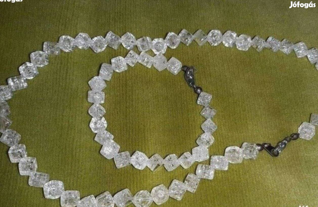 Bizsu szett kristály