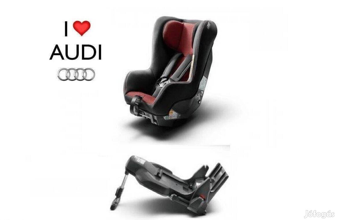 Biztonsági gyerekülés + isofix talp! AUDI Prémium i-Size Hátrafelé is!