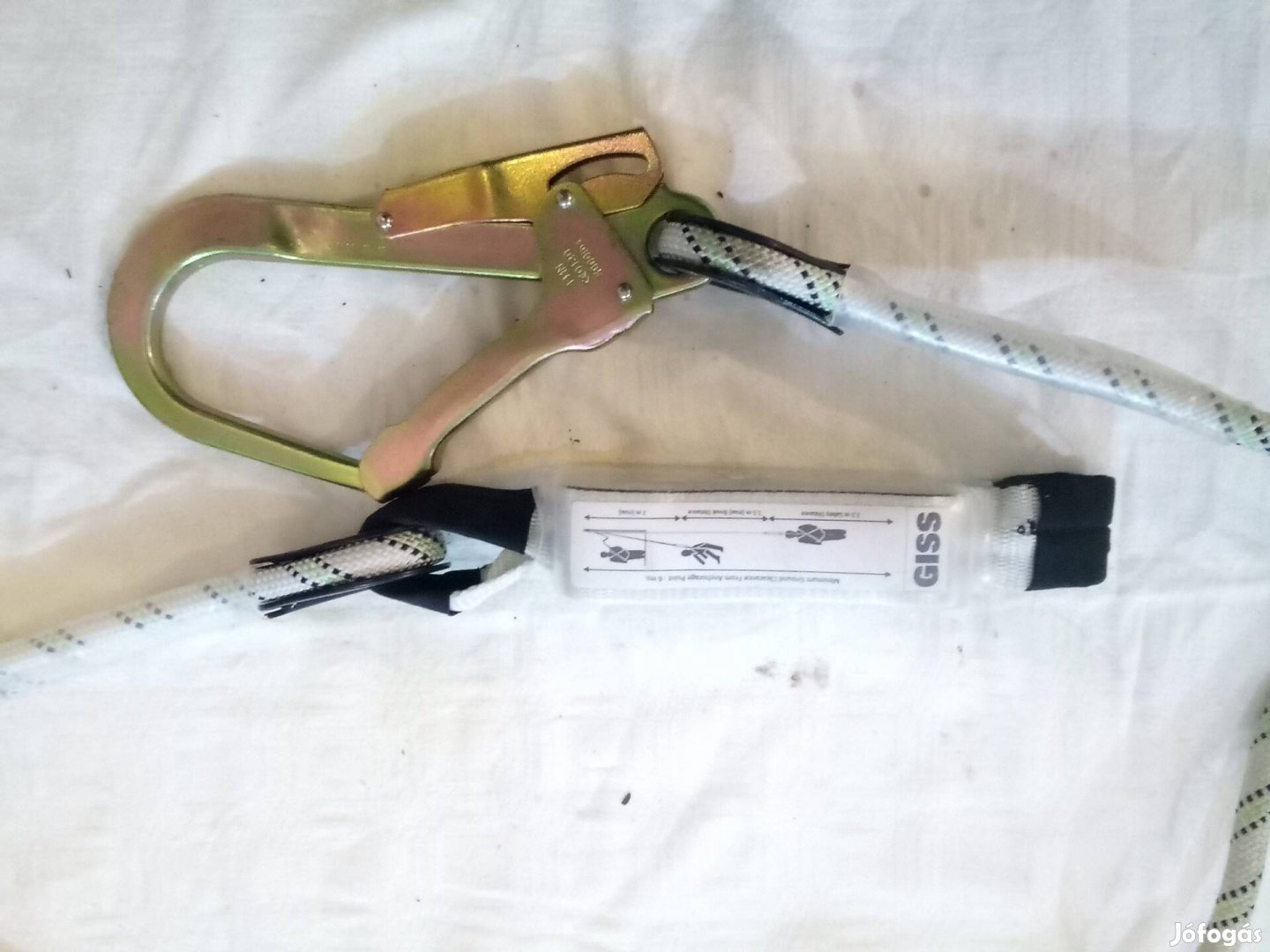 Biztonsági heveder karabiner lezuhanásgátló új giss 
