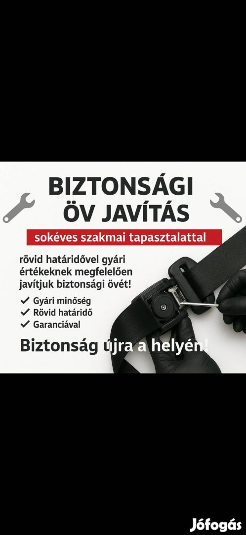 Biztonsági öv javítás