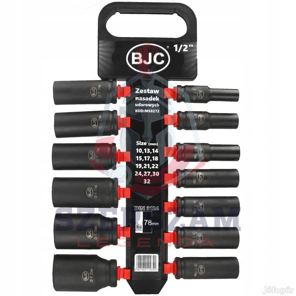 Bjc Erősített gépi dugókulcs készlet 13 részes 10-32mm M58272