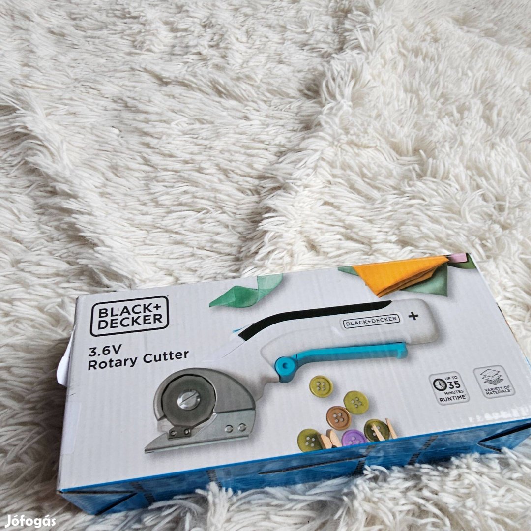BlackDecker 4V Max textil bör vágó gép teljesen új dobozos