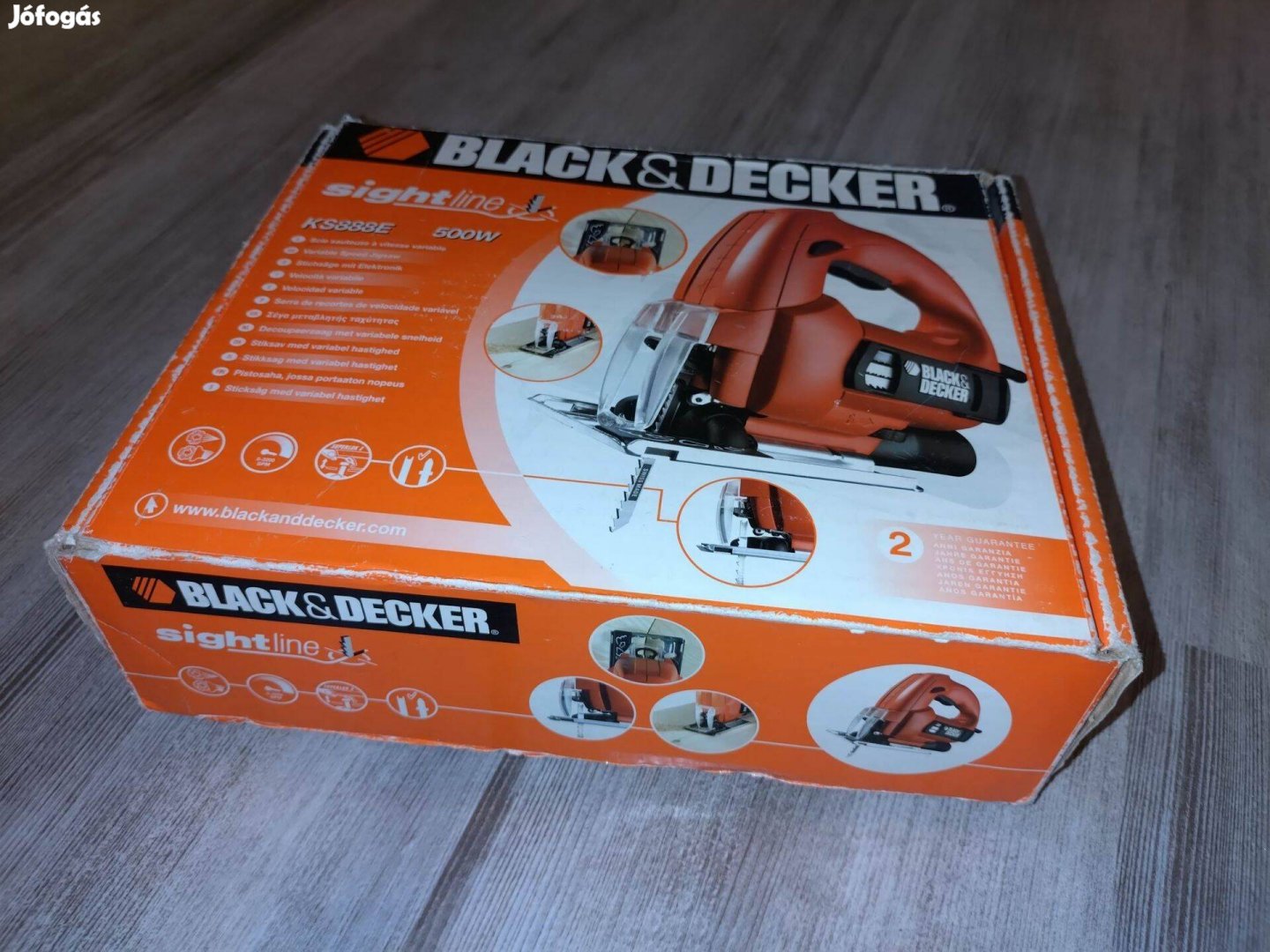 Black&Decker KS888E dekopírfűrész, 230V, 500W-os, keveset használt