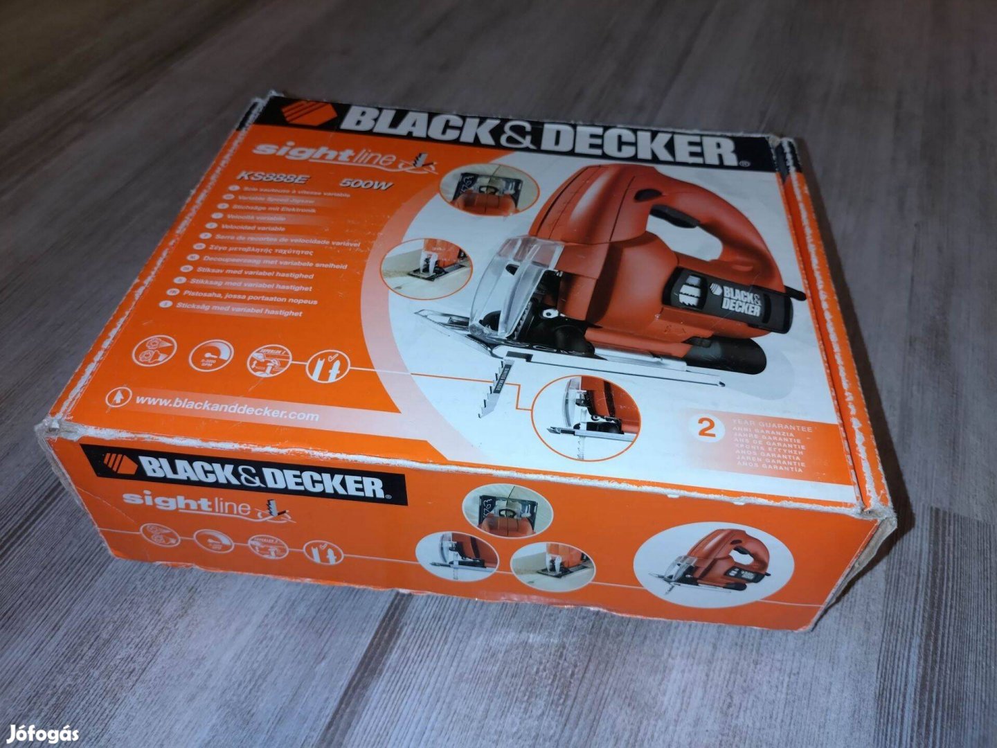 BlackDecker KS888E dekopírfűrész, 230V, 500W-os, keveset