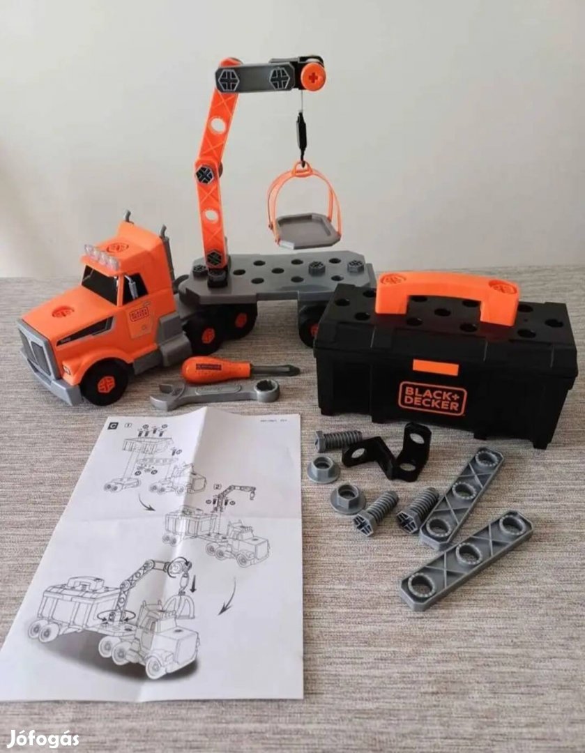 Black&Decker Truck Smoby - Kamion szerszámos kofferrel