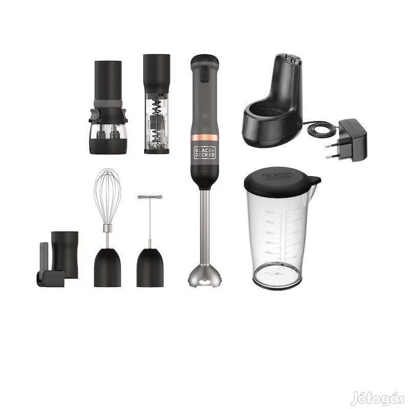 Black&Decker akkus botmixer készlet, töltőállomással, 700ml, 7.2V